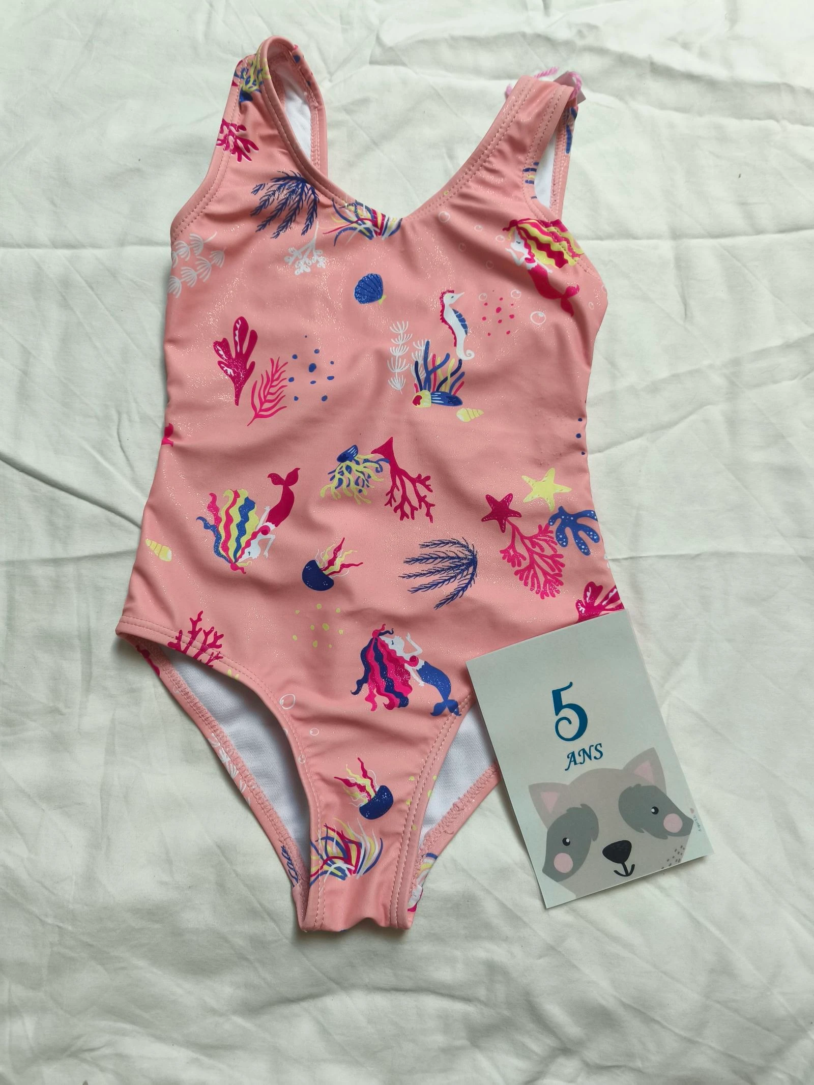 Maillot de bain une pièce à paillettes fille (5 ans)